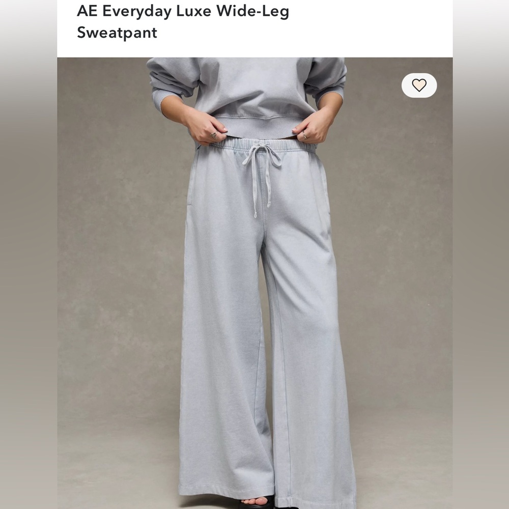 American Eagle Outfitters Light Blue Wide-Leg Pants NWOT